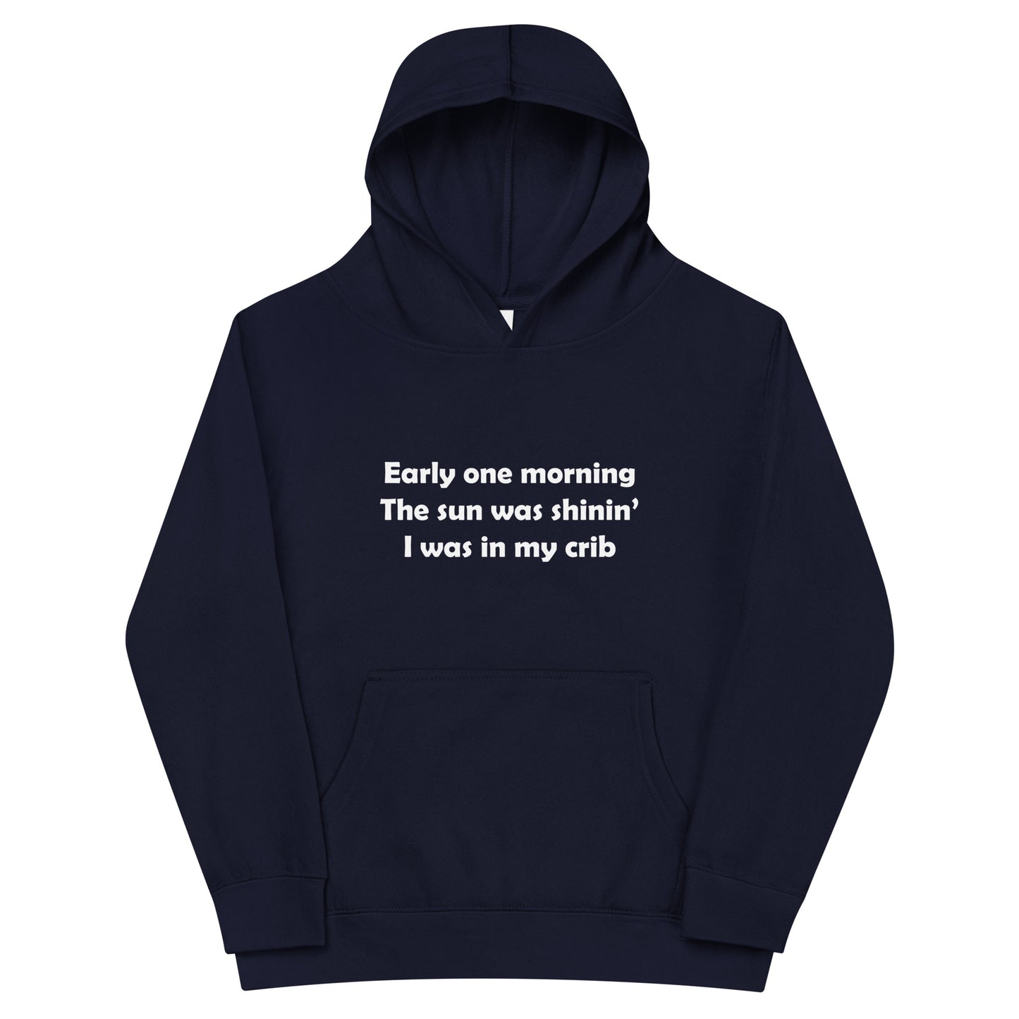 Mozart Lyrics Kids Fleece Hoodie