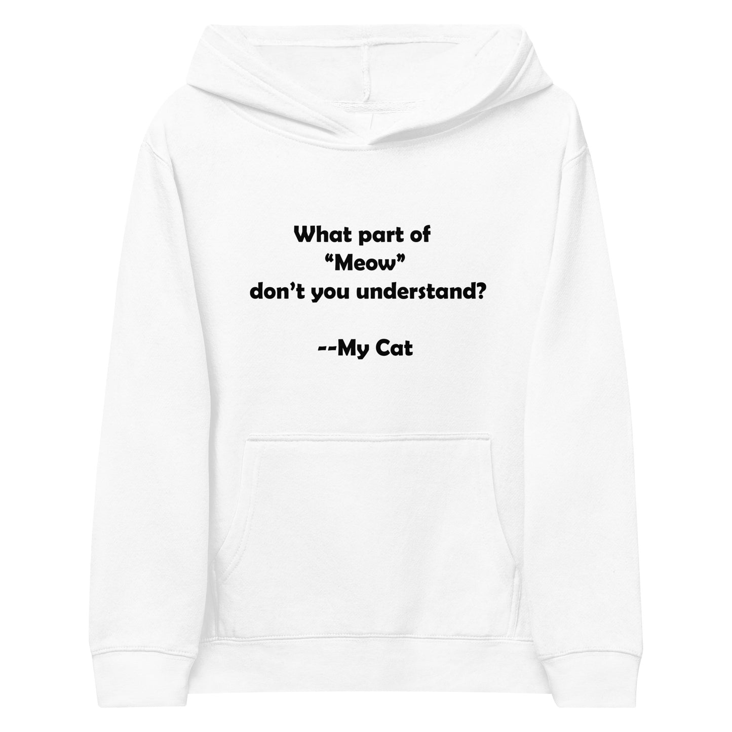 My Cat Kids Fleece Hoodie