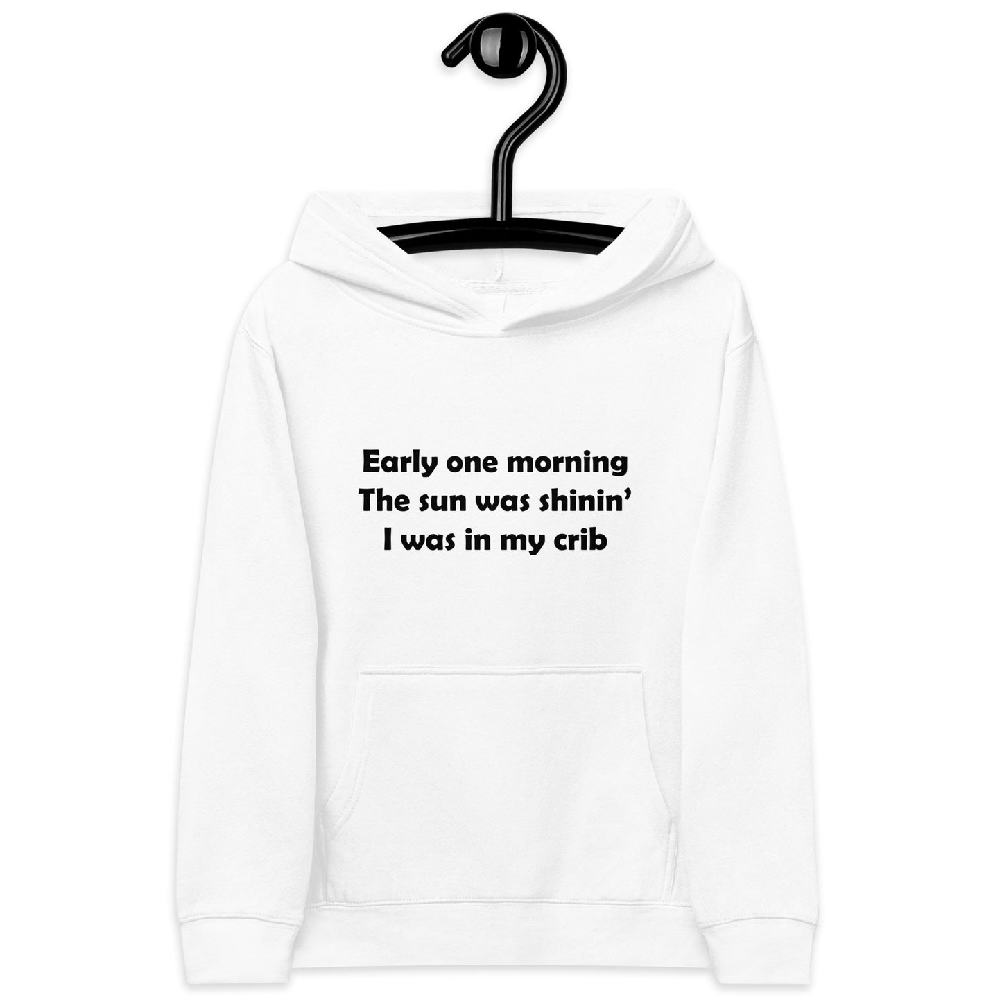 Mozart Lyrics Kids Fleece Hoodie