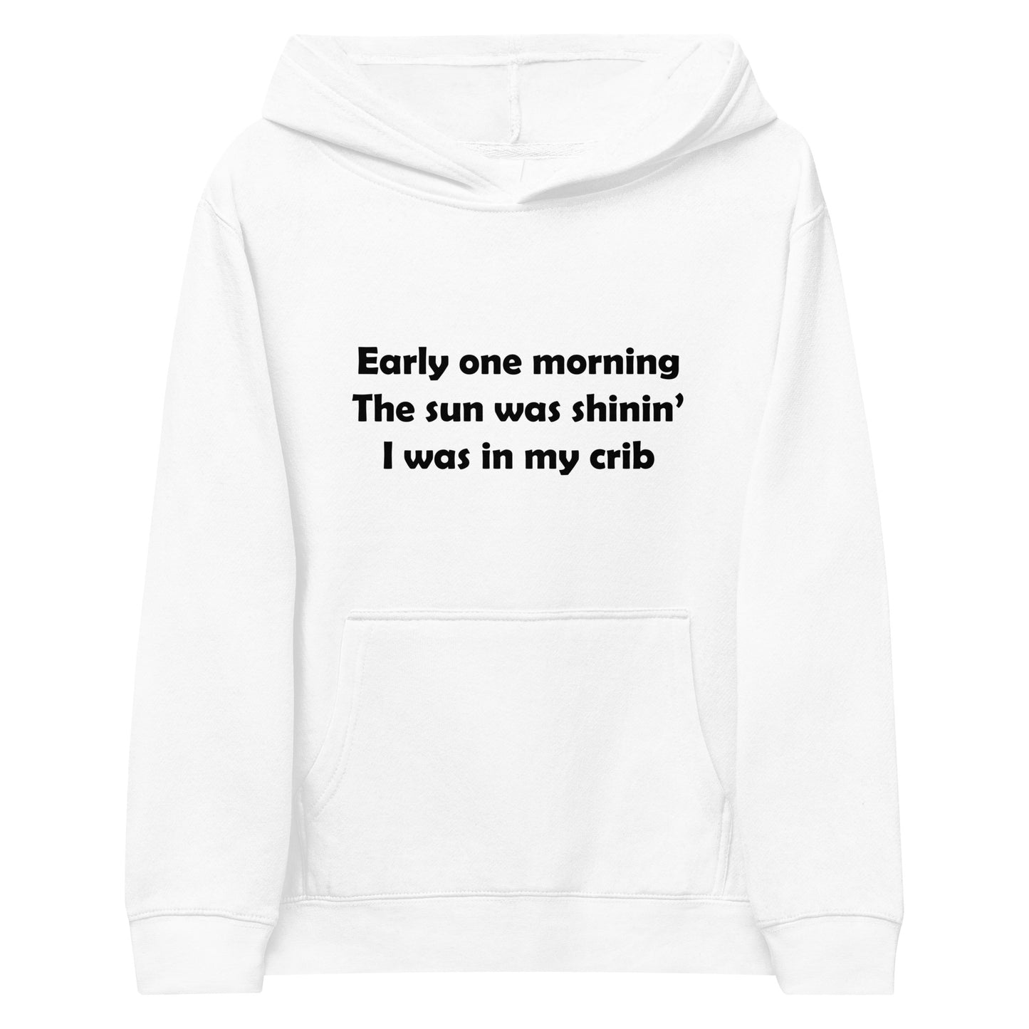 Mozart Lyrics Kids Fleece Hoodie