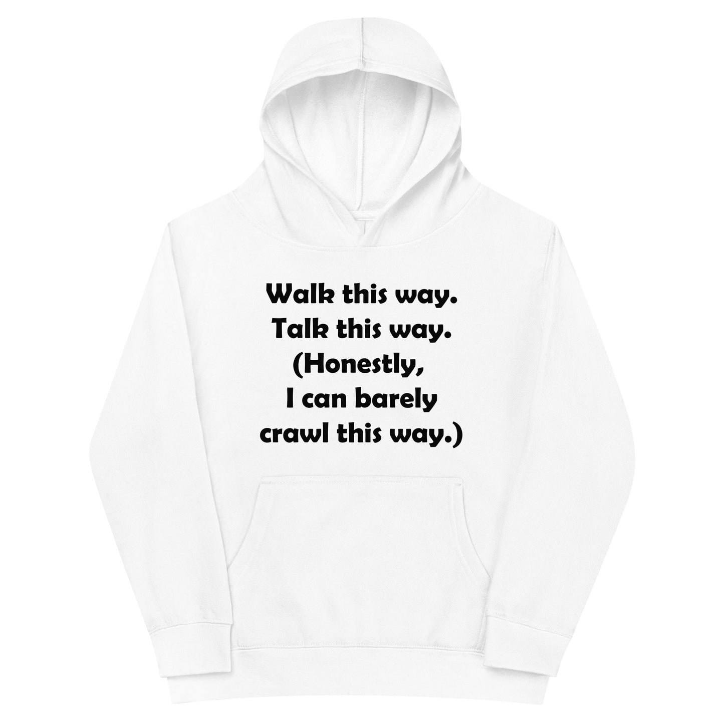 Mozart Walk This Way. Talk This Way. Kids Fleece Hoodie