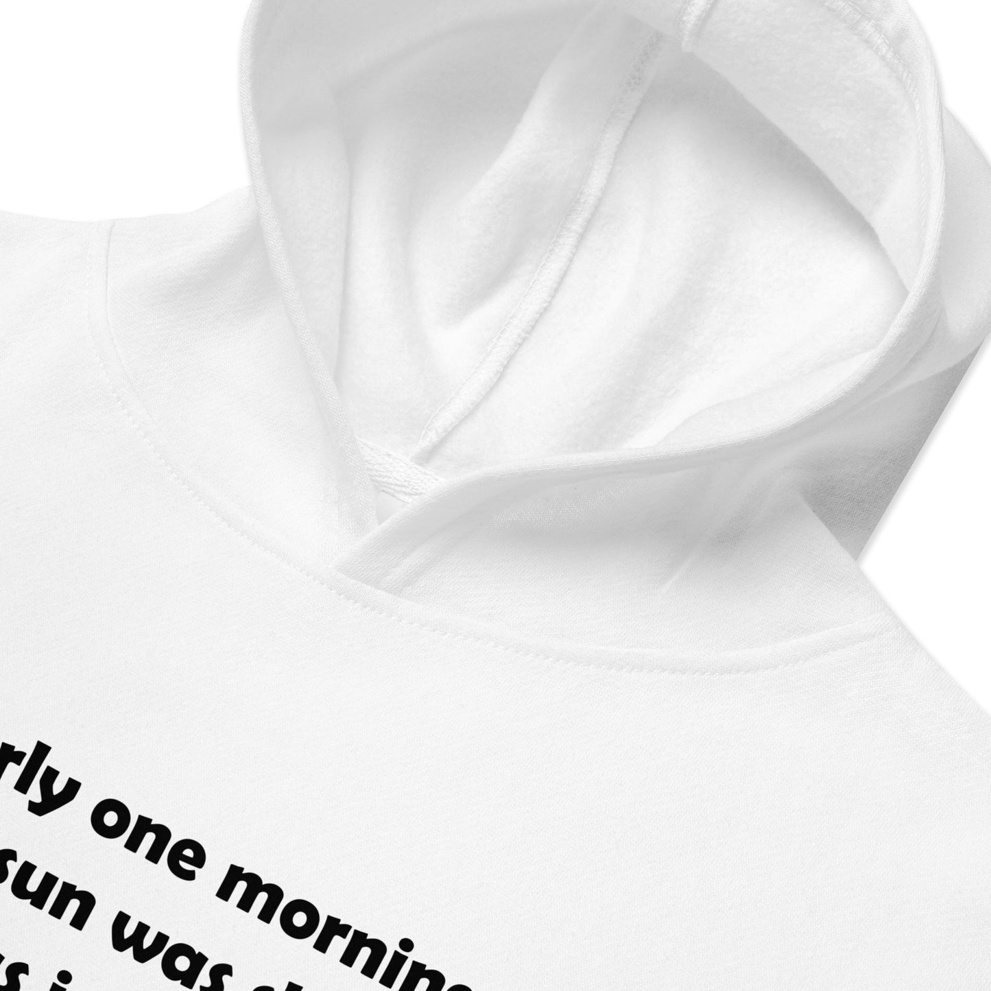 Mozart Lyrics Kids Fleece Hoodie