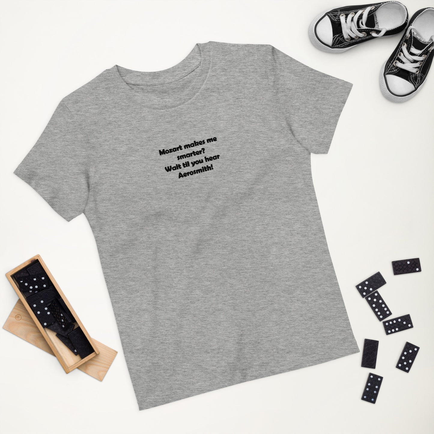 Embroidered Mozart Organic Cotton Kids T-shirt