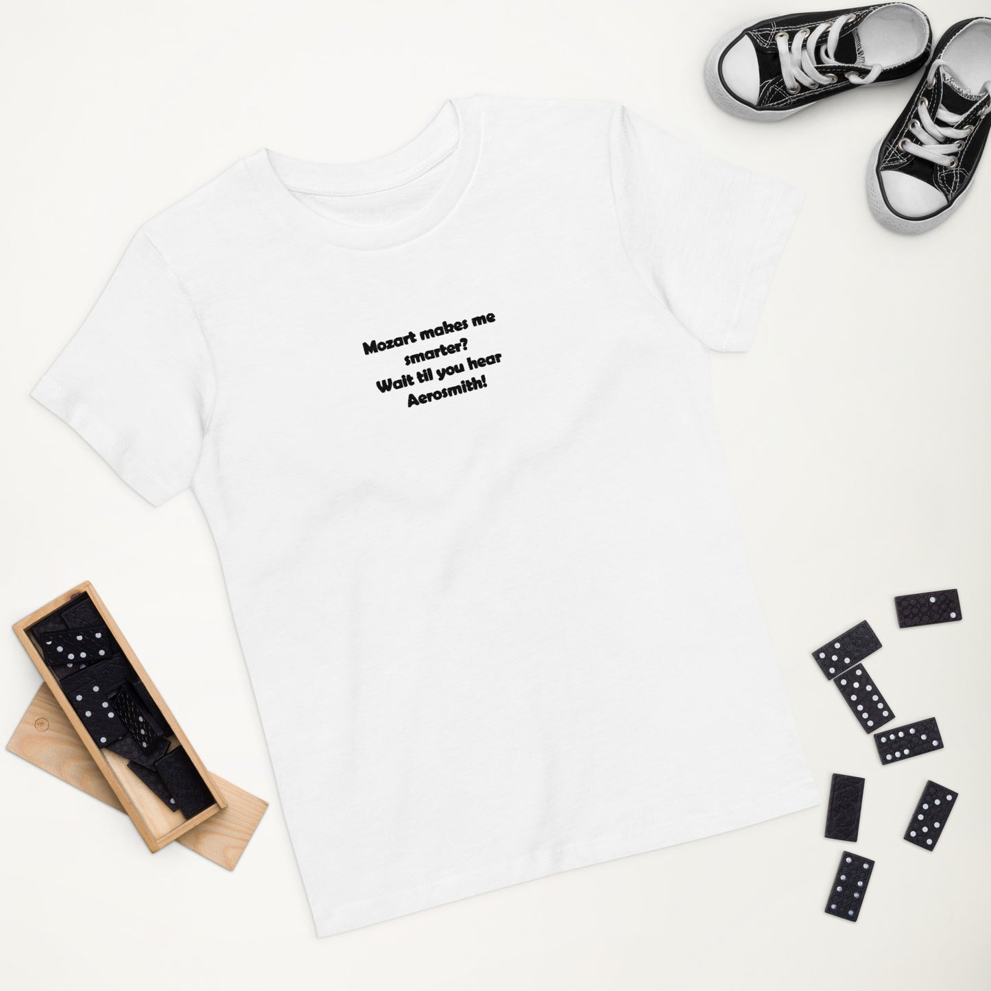 Embroidered Mozart Organic Cotton Kids T-shirt