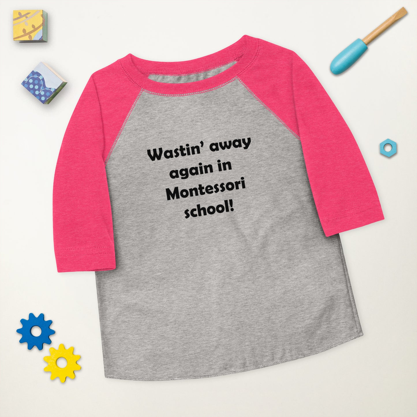 Mozart Montessori School Toddler Baseball Shirt