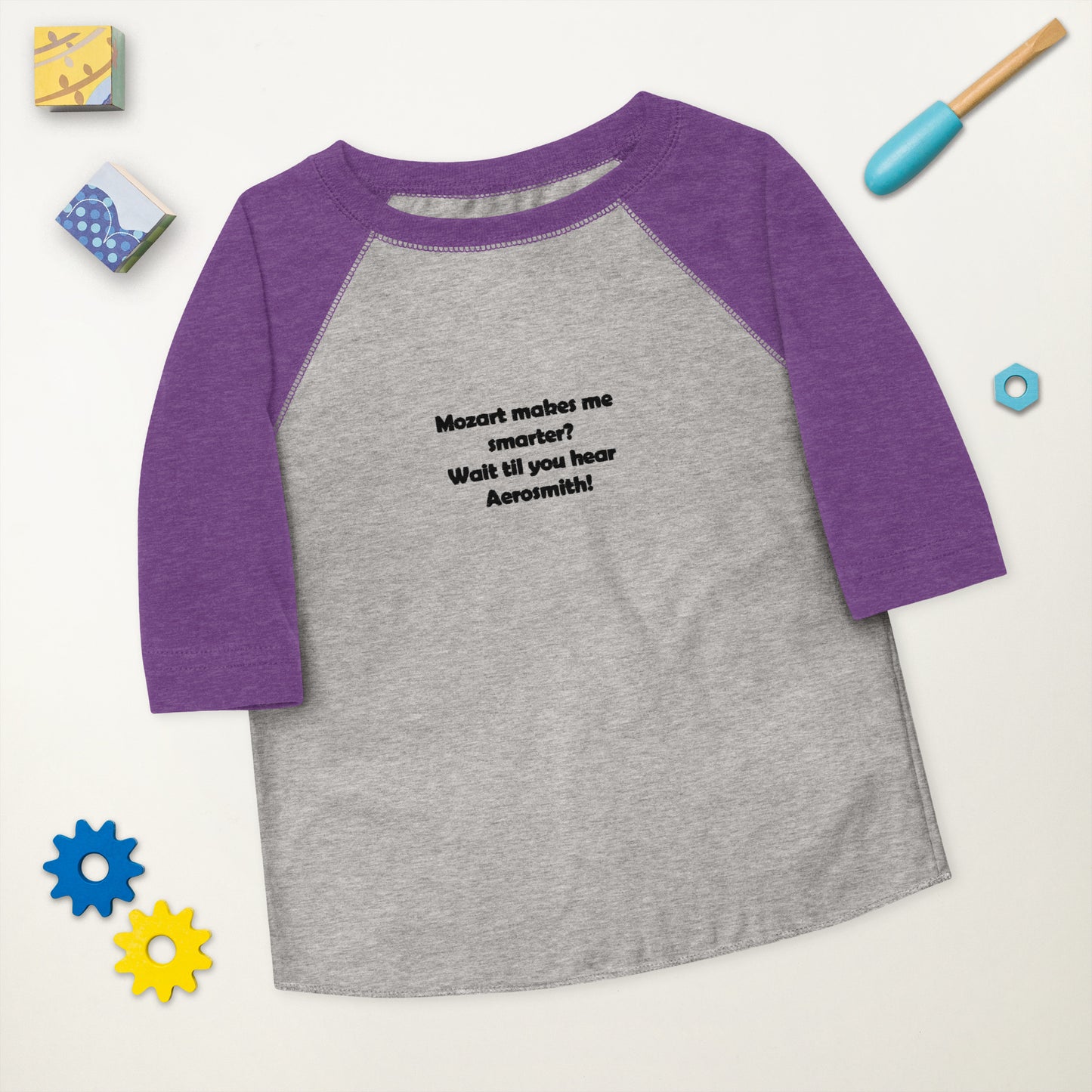 Embroidered Mozart Toddler Baseball Shirt