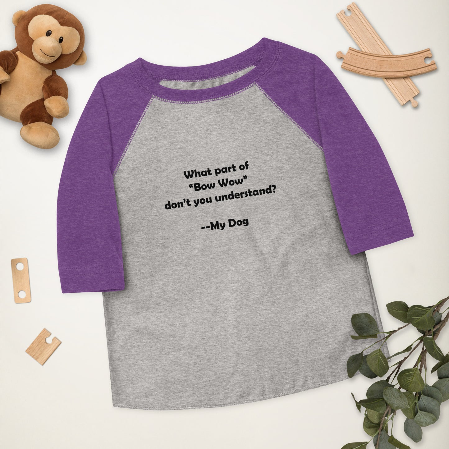 My Dog Toddler Baseball Shirt