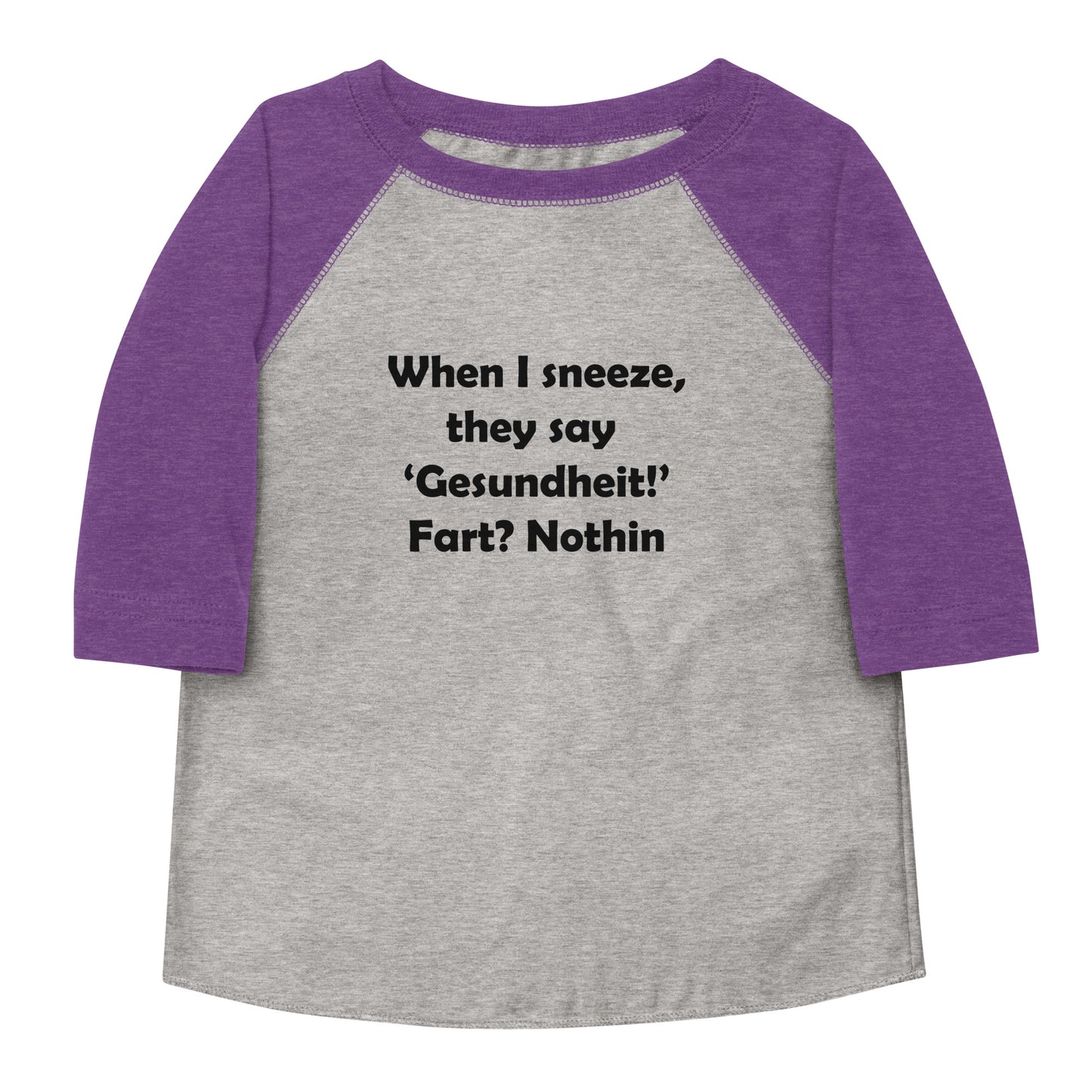 Gesundheit Toddler Baseball 3/4 Sleeve Shirt