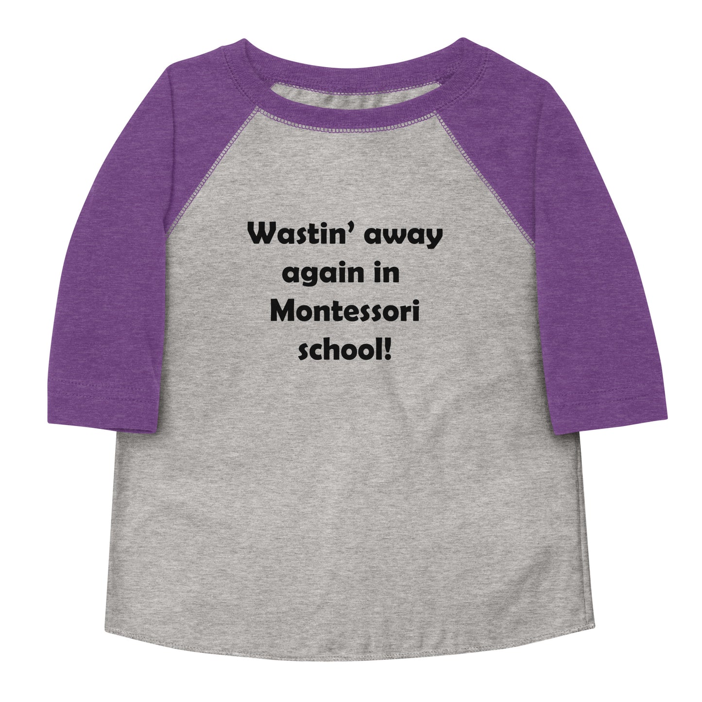 Mozart Montessori School Toddler Baseball Shirt