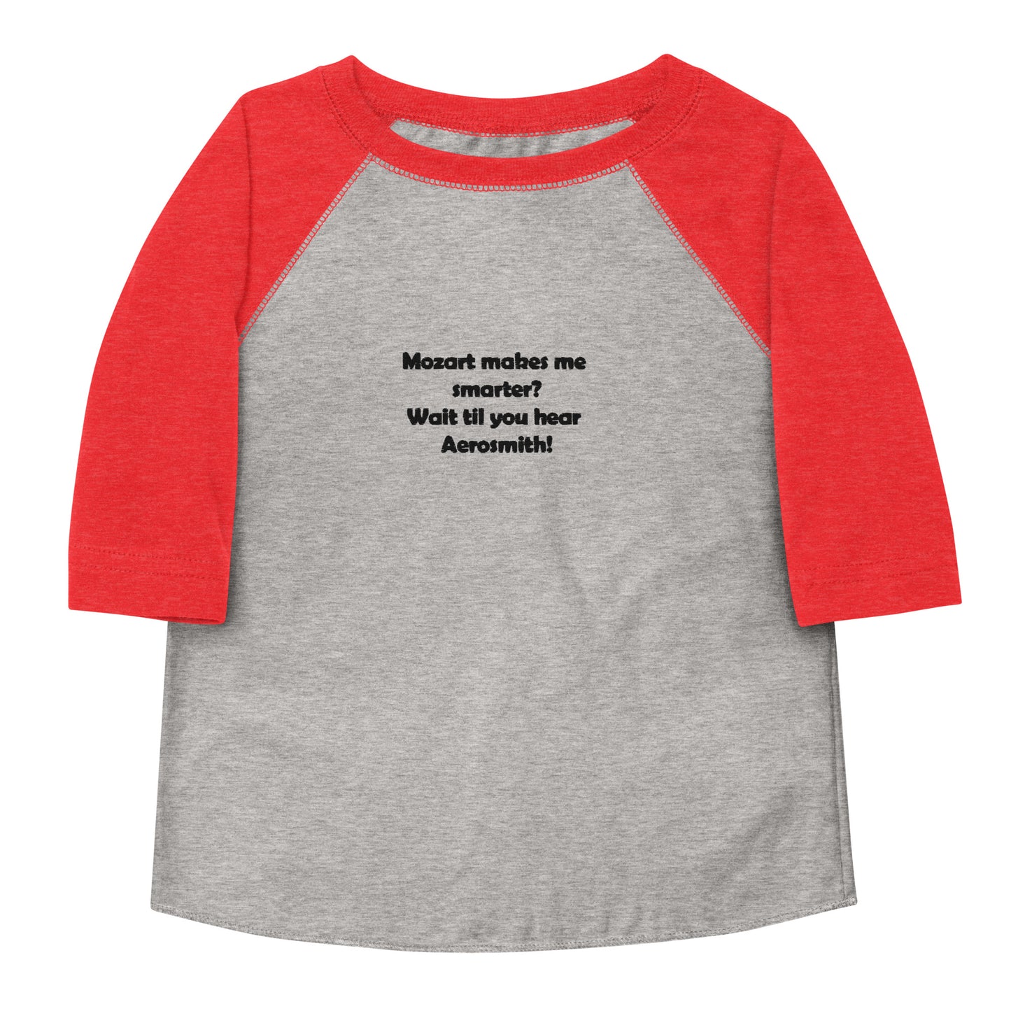 Embroidered Mozart Toddler Baseball Shirt