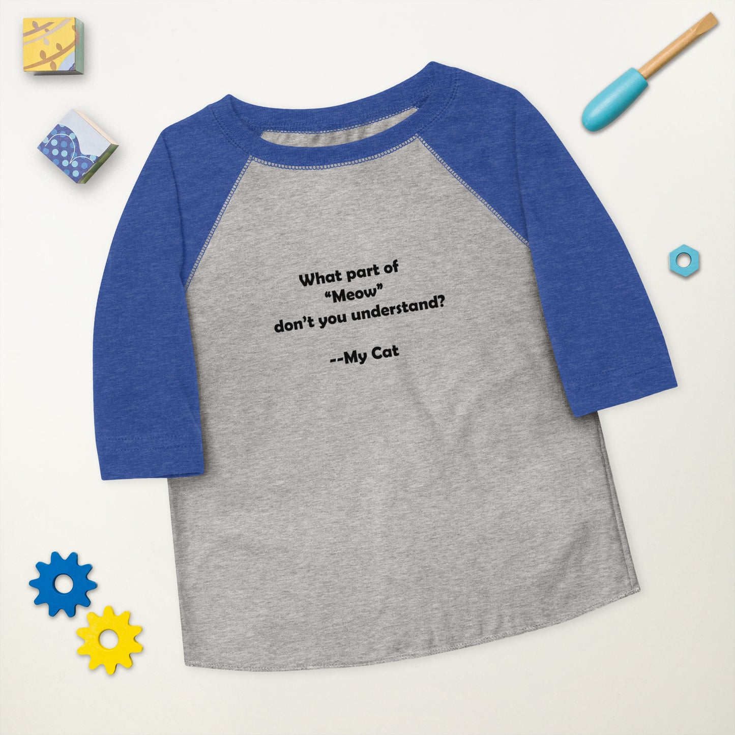 My Cat Toddler Baseball Shirt