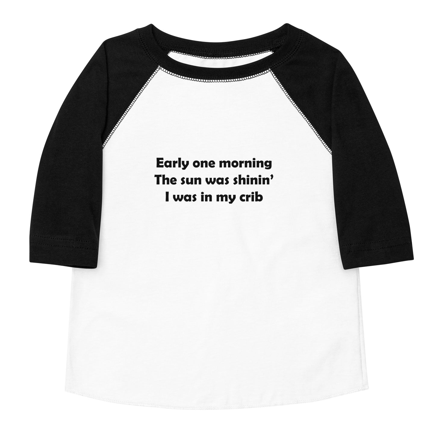 Mozart Lyrics Toddler Baseball Shirt