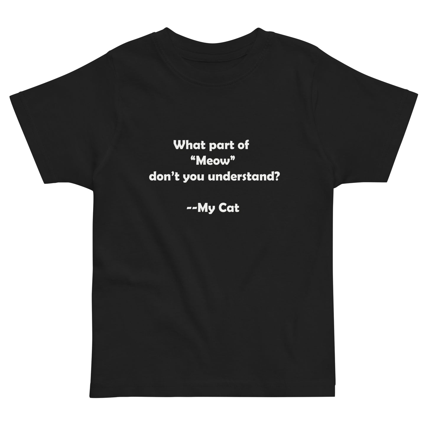 My Cat Toddler Jersey T-shirt