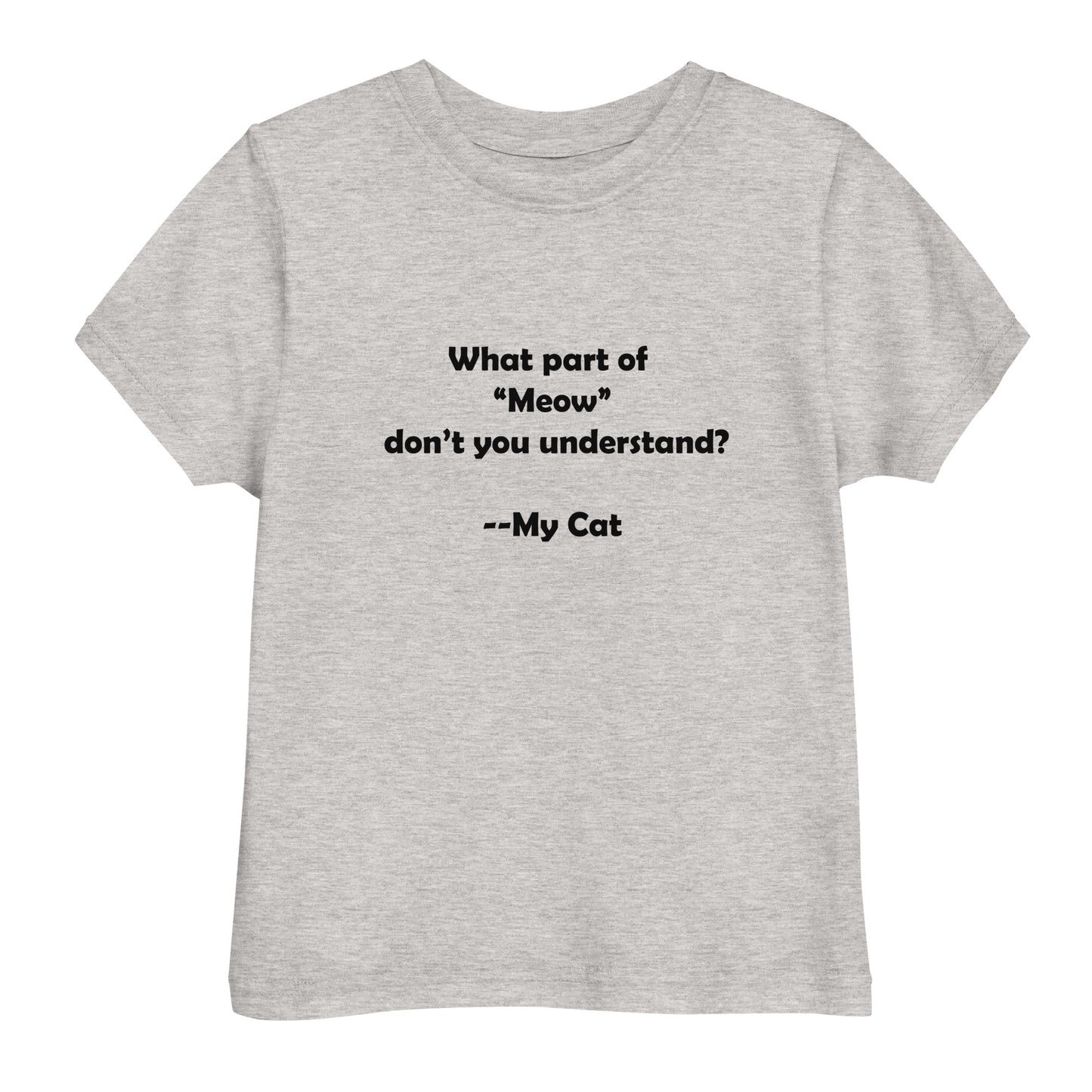 My Cat Toddler Jersey T-shirt