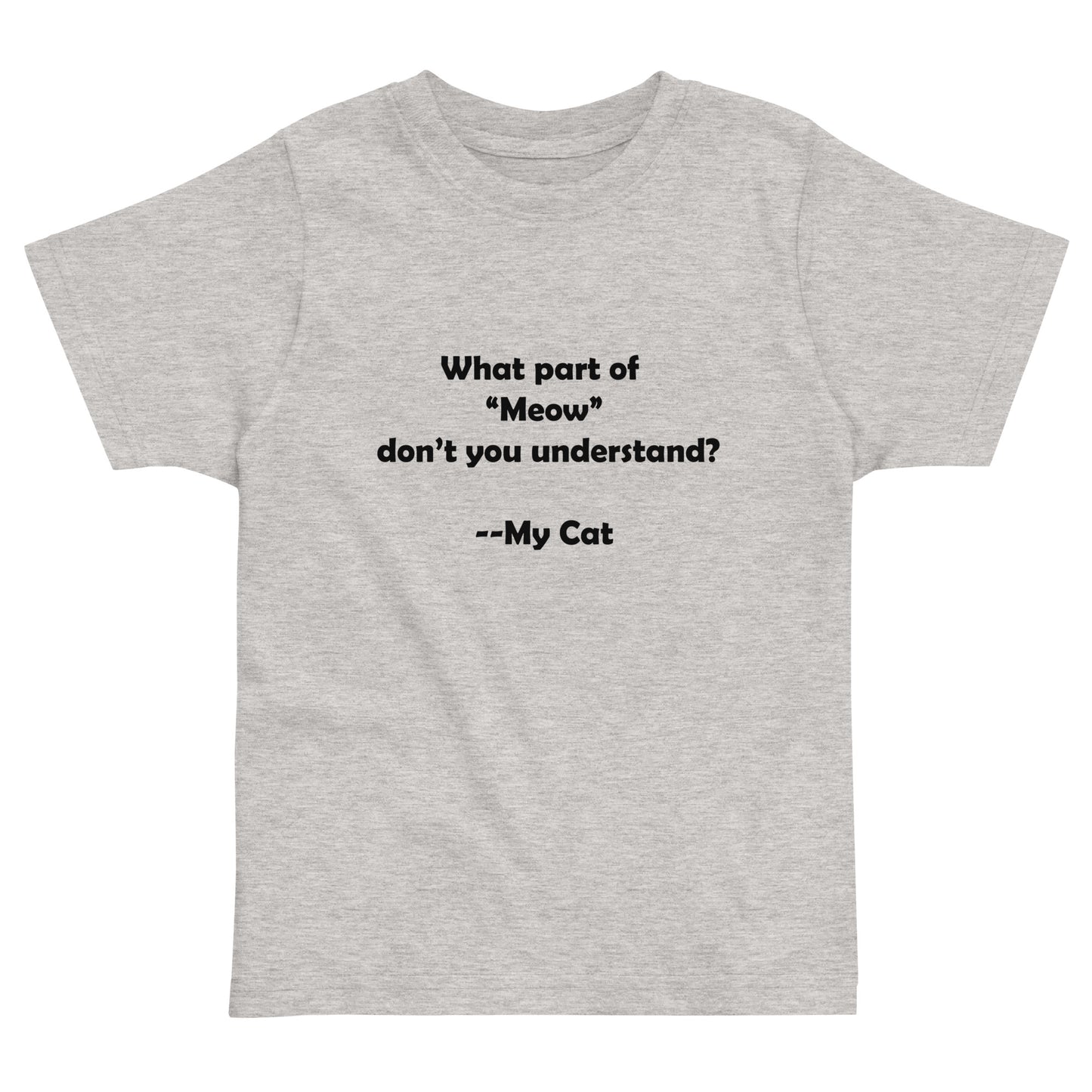 My Cat Toddler Jersey T-shirt