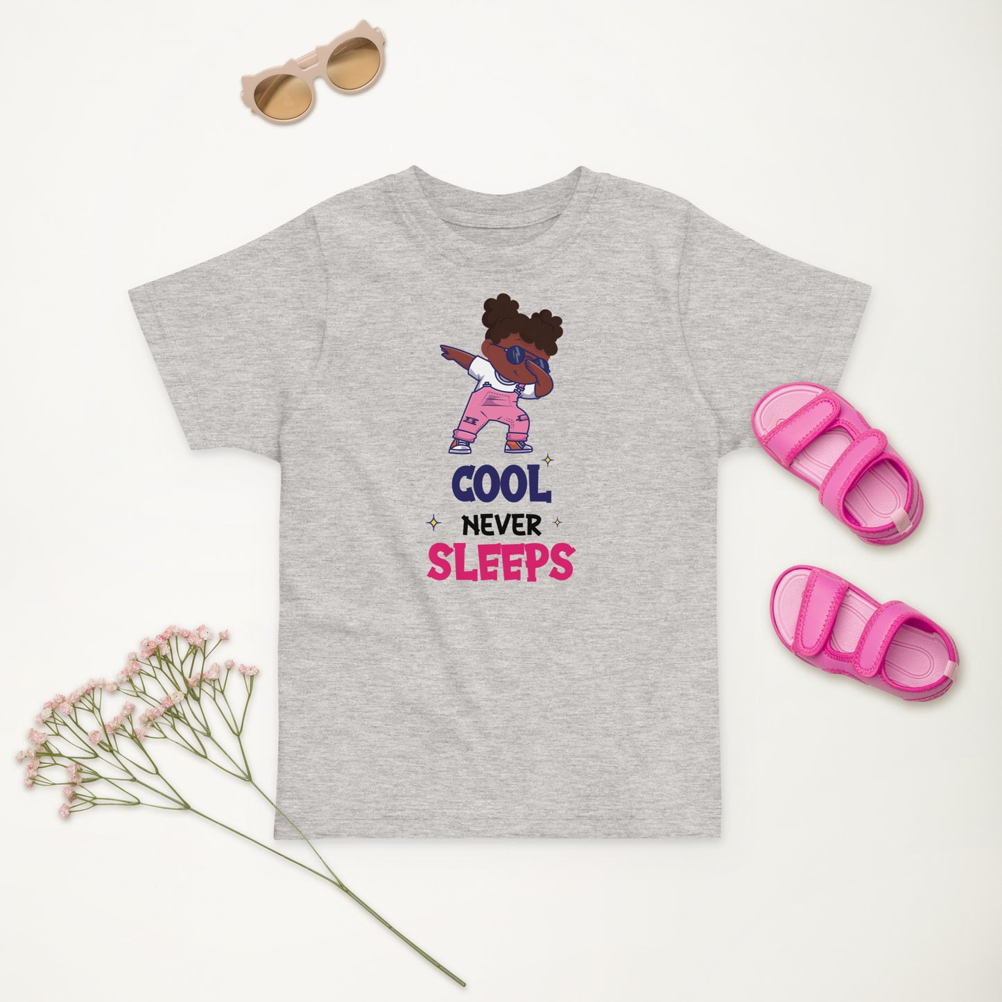 Cool Never Sleeps Toddler jersey t-shirt