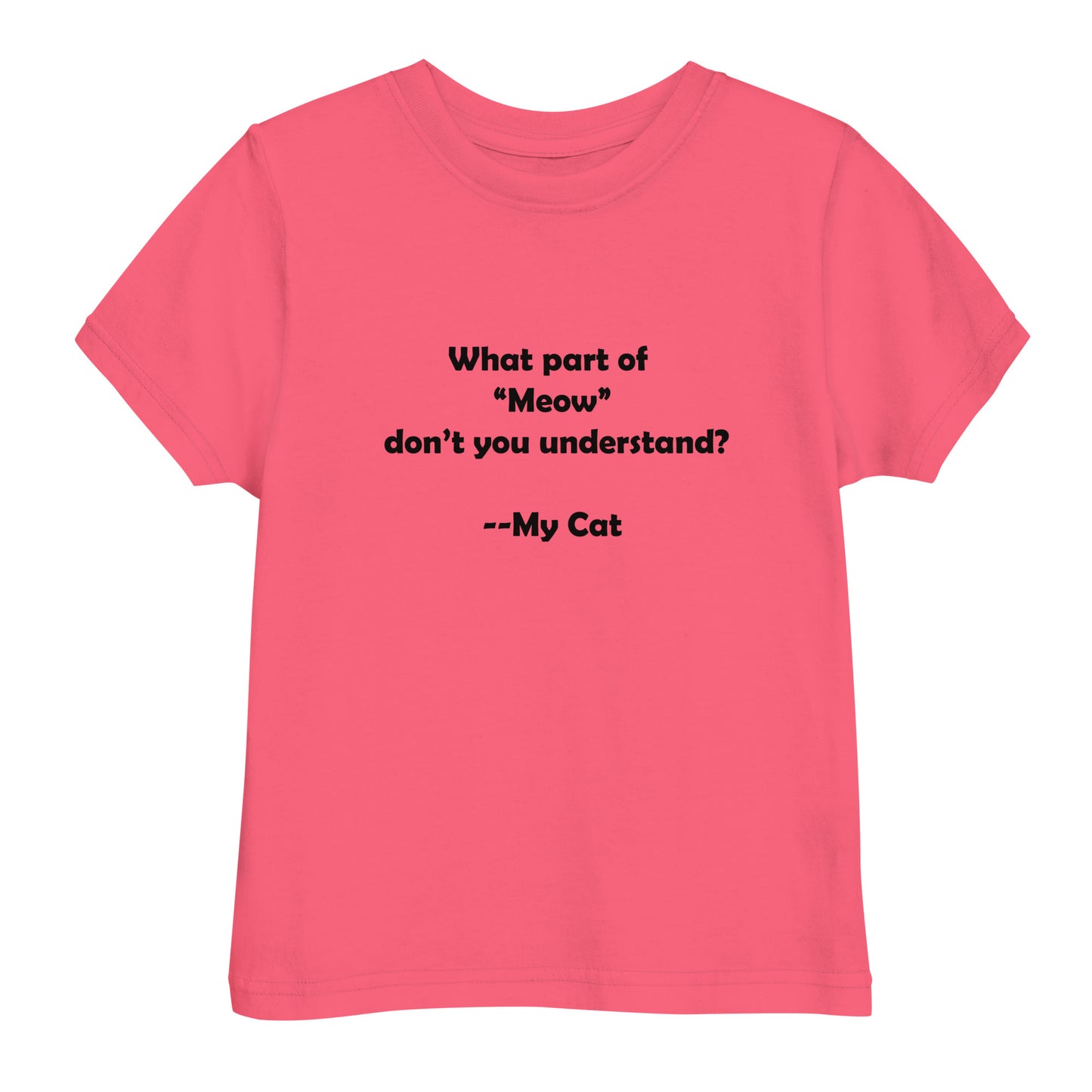 My Cat Toddler Jersey T-shirt