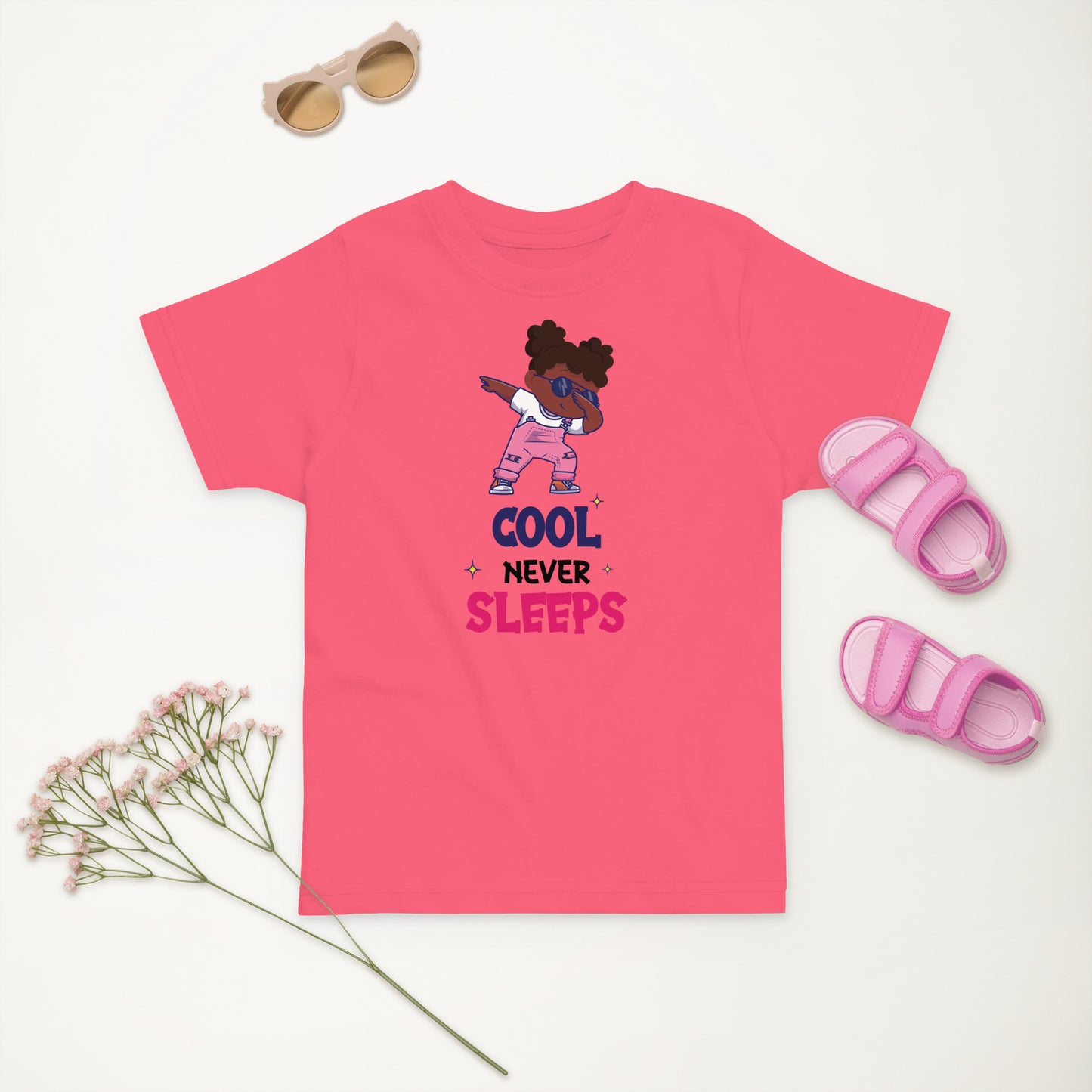 Cool Never Sleeps Toddler jersey t-shirt