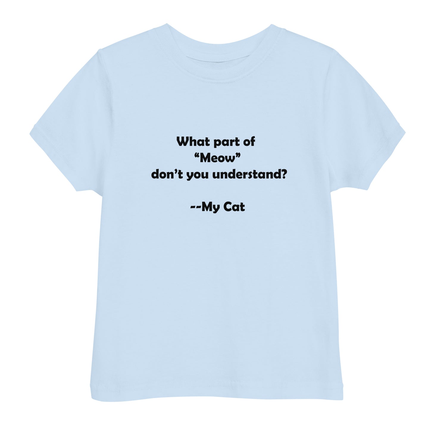 My Cat Toddler Jersey T-shirt
