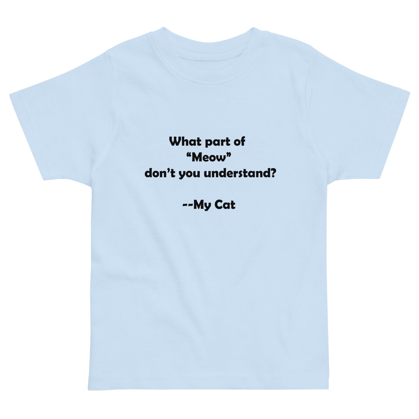 My Cat Toddler Jersey T-shirt