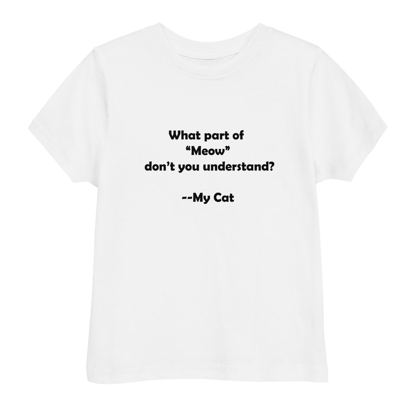 My Cat Toddler Jersey T-shirt