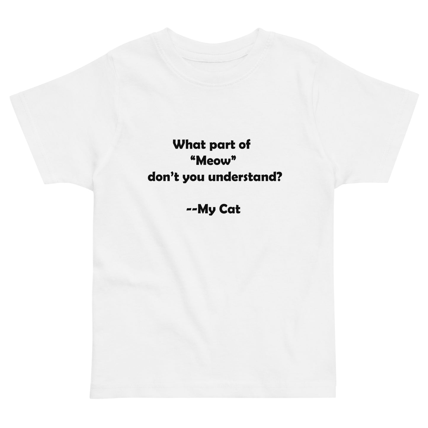 My Cat Toddler Jersey T-shirt