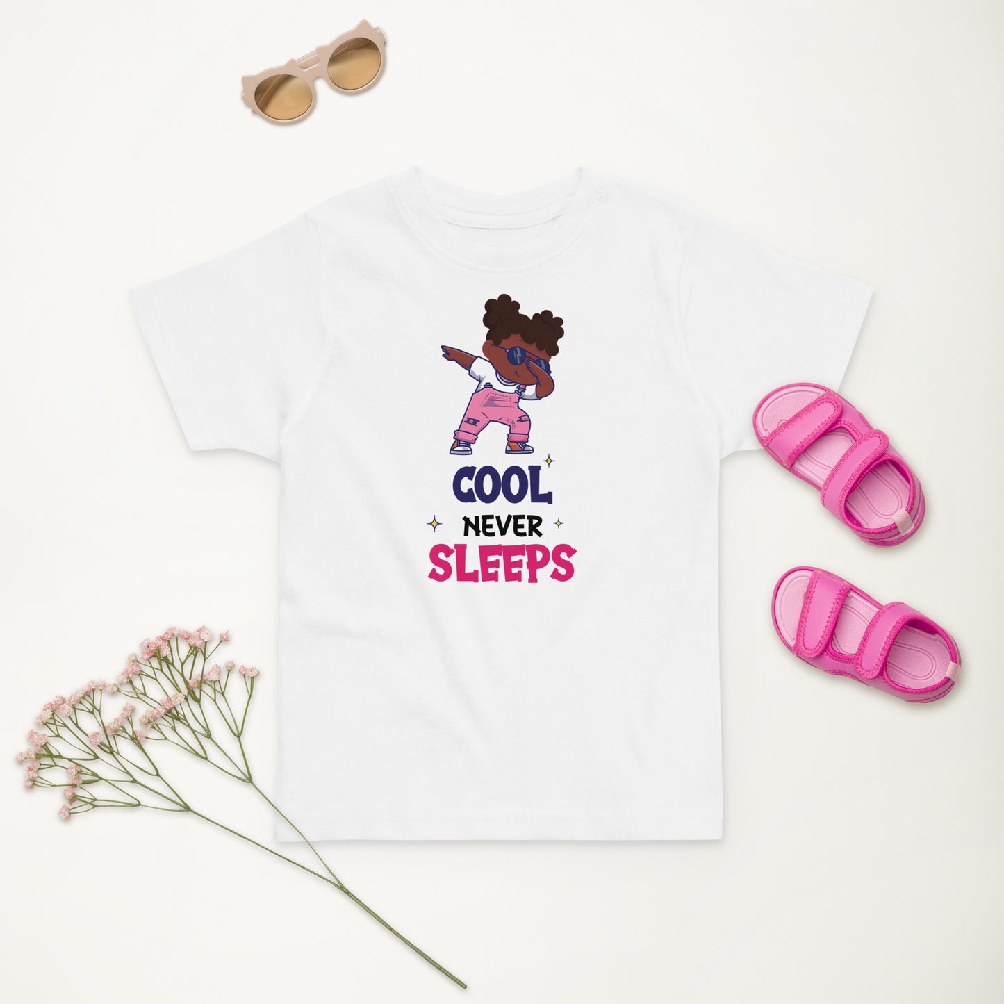 Cool Never Sleeps Toddler jersey t-shirt