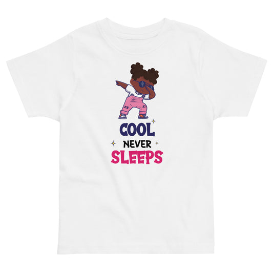 Cool Never Sleeps Toddler jersey t-shirt