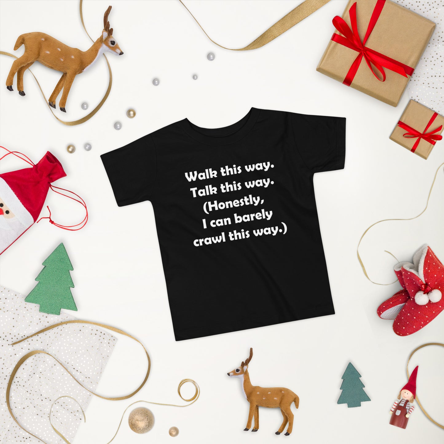 Mozart Walk This Way. Talk This Way. Toddler Short Sleeve Tee