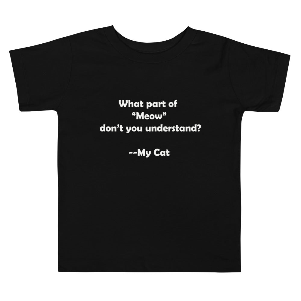 My Cat Toddler Short Sleeve Tee
