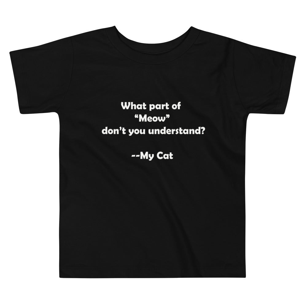 My Cat Toddler Short Sleeve Tee