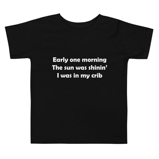 Mozart Lyrics Toddler Short Sleeve Tee