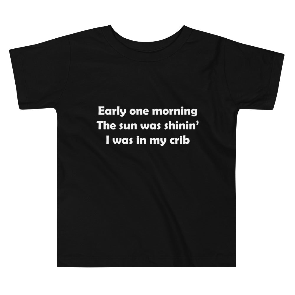 Mozart Lyrics Toddler Short Sleeve Tee