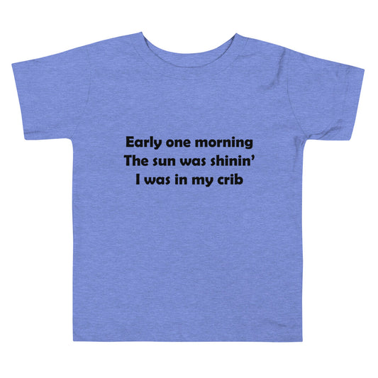 Mozart Lyrics Toddler Short Sleeve Tee