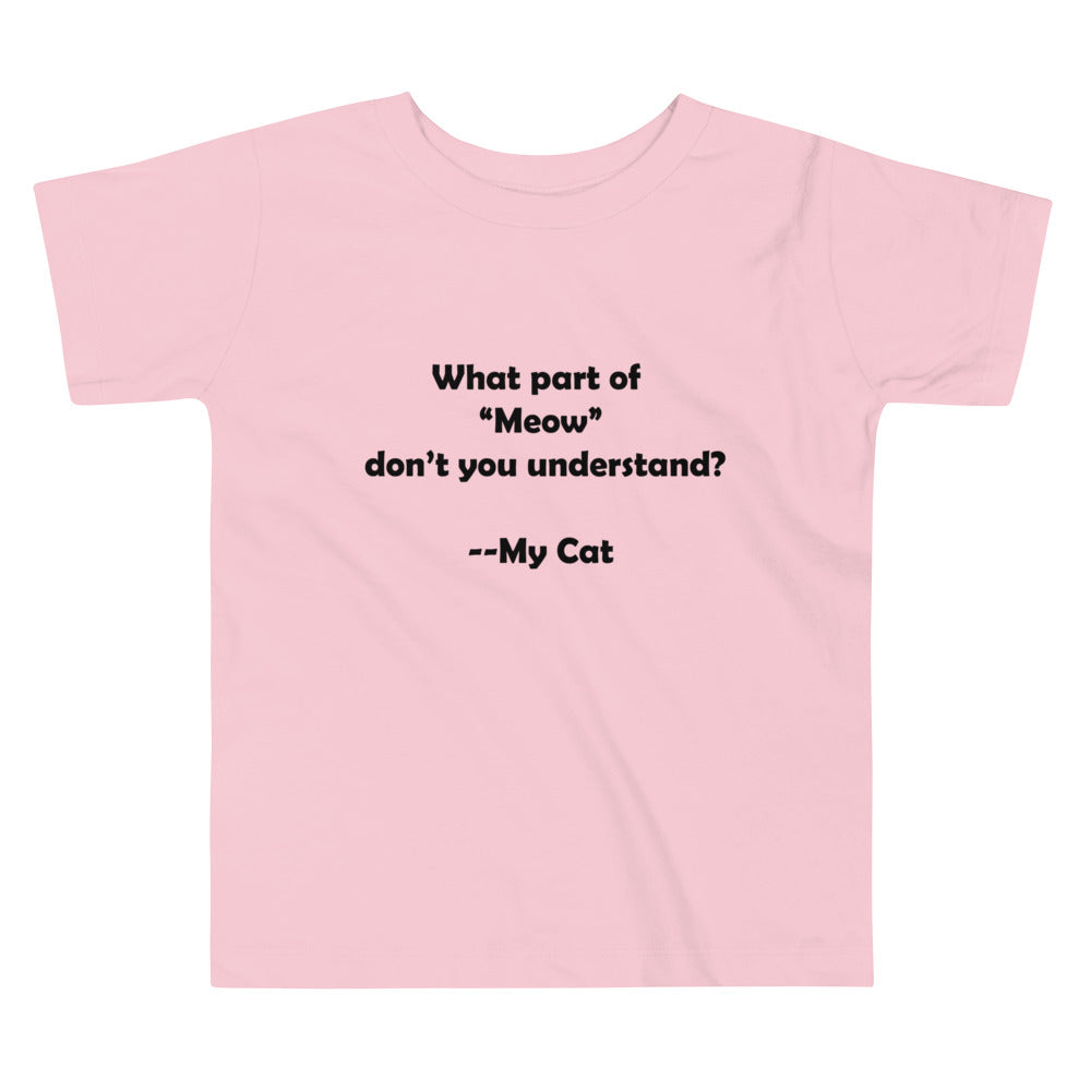 My Cat Toddler Short Sleeve Tee