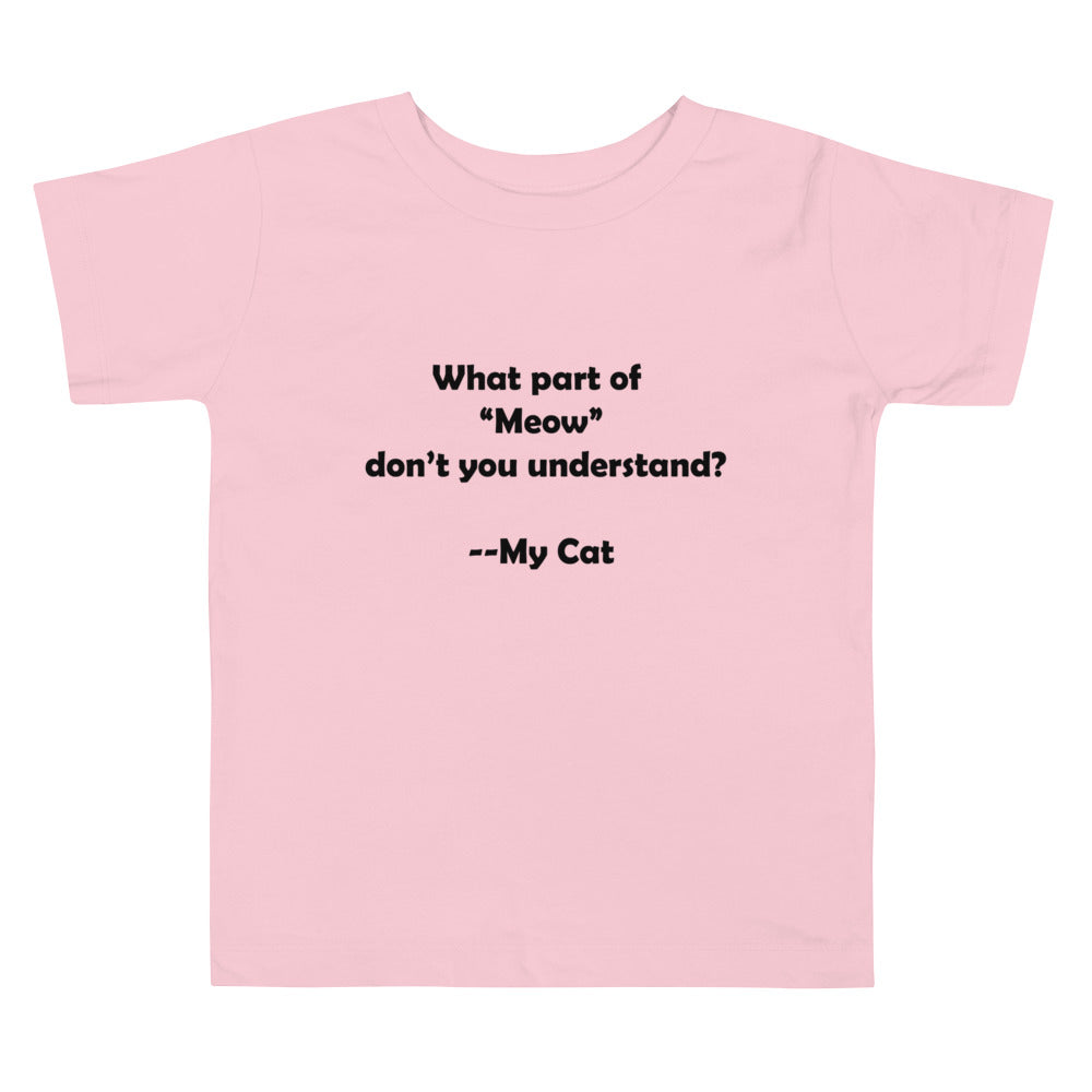 My Cat Toddler Short Sleeve Tee