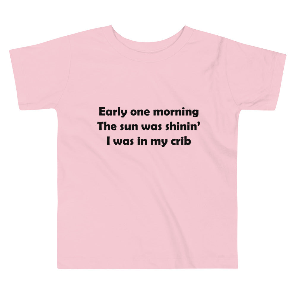 Mozart Lyrics Toddler Short Sleeve Tee