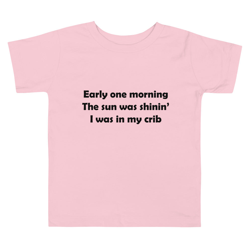 Mozart Lyrics Toddler Short Sleeve Tee
