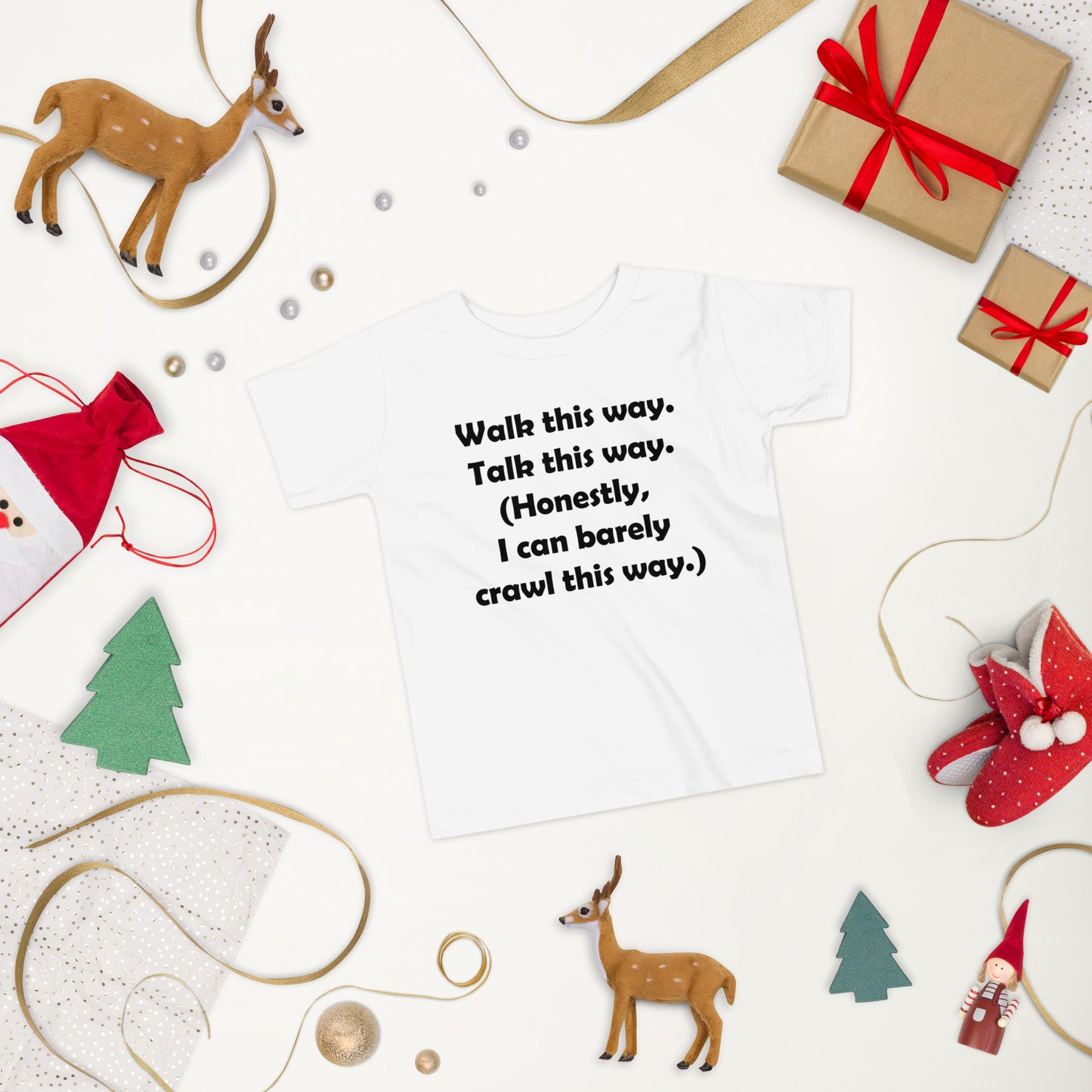 Mozart Walk This Way. Talk This Way. Toddler Short Sleeve Tee