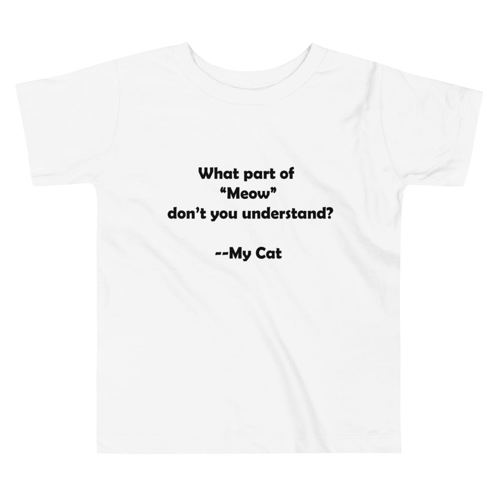 My Cat Toddler Short Sleeve Tee