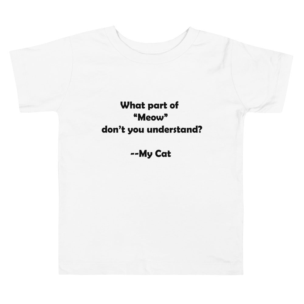 My Cat Toddler Short Sleeve Tee