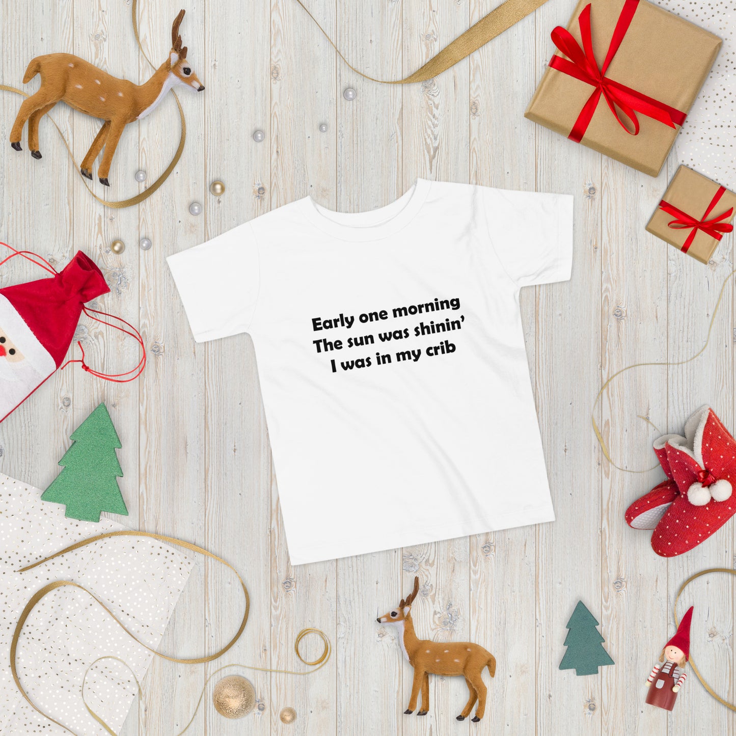 Mozart Lyrics Toddler Short Sleeve Tee
