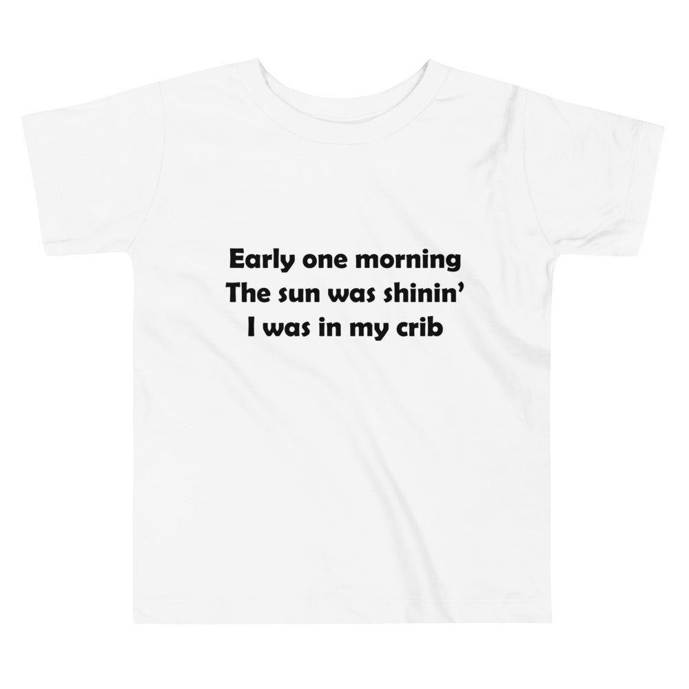 Mozart Lyrics Toddler Short Sleeve Tee