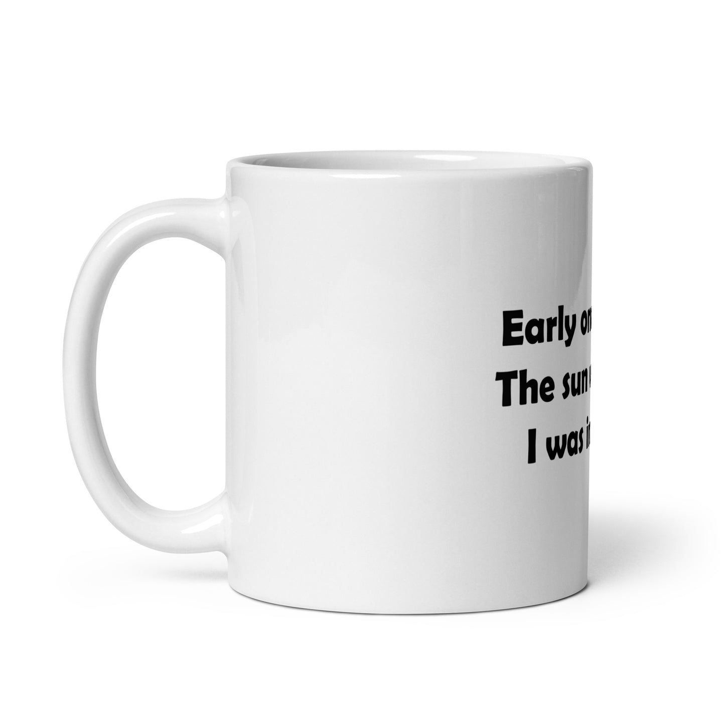 Mozart Lyrics White Glossy Mug