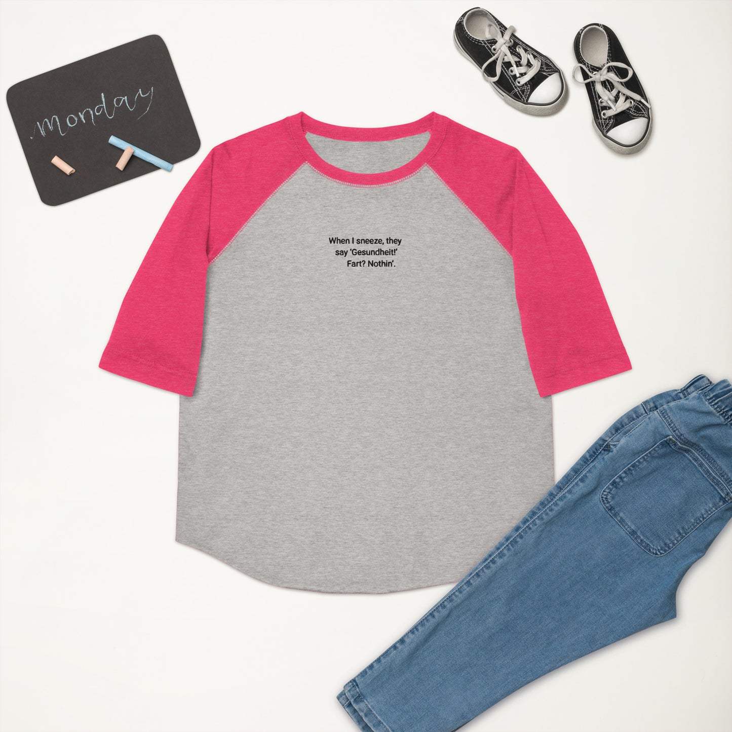 Gesundheit Youth Baseball Shirt