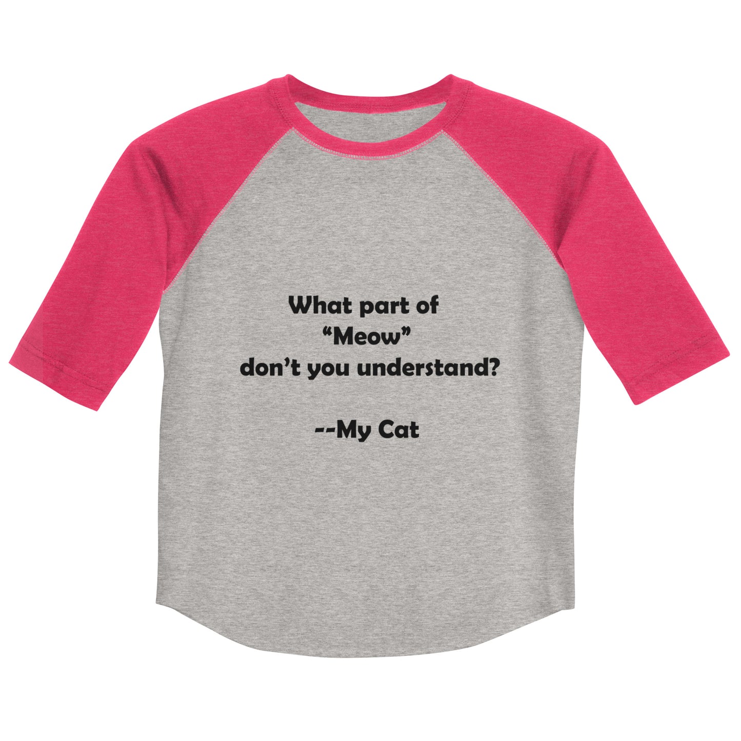 My Cat Youth Baseball Shirt