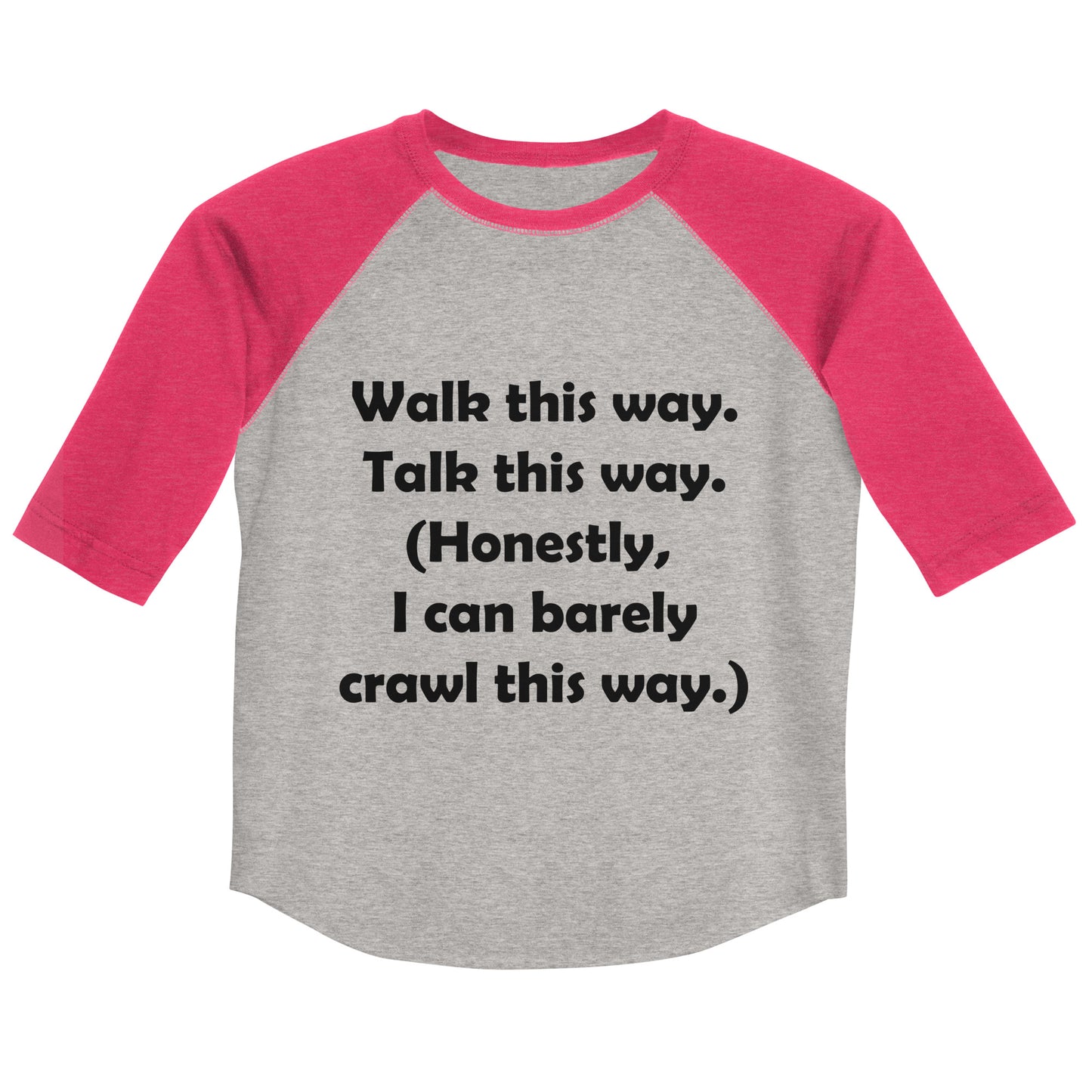 Mozart Walk This Way. Talk This Way. Youth Baseball Shirt
