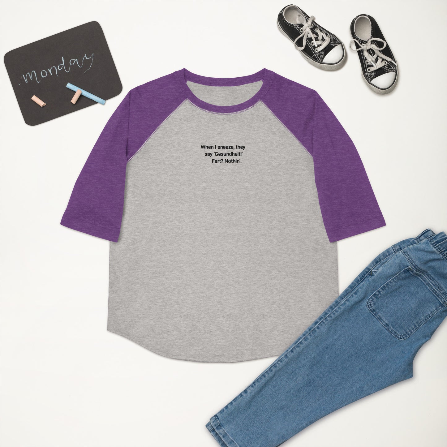 Gesundheit Youth Baseball Shirt
