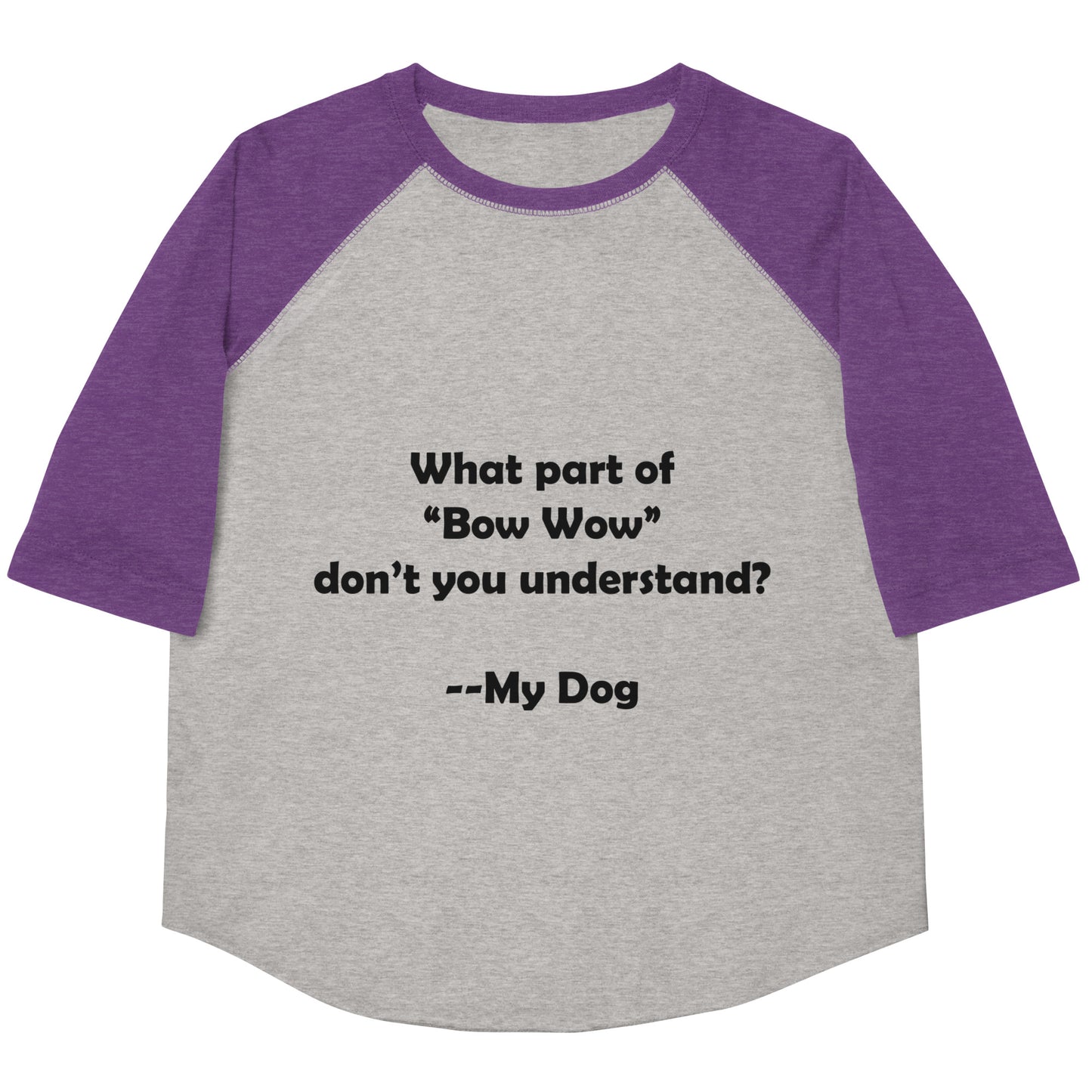 My Dog Youth Baseball Shirt