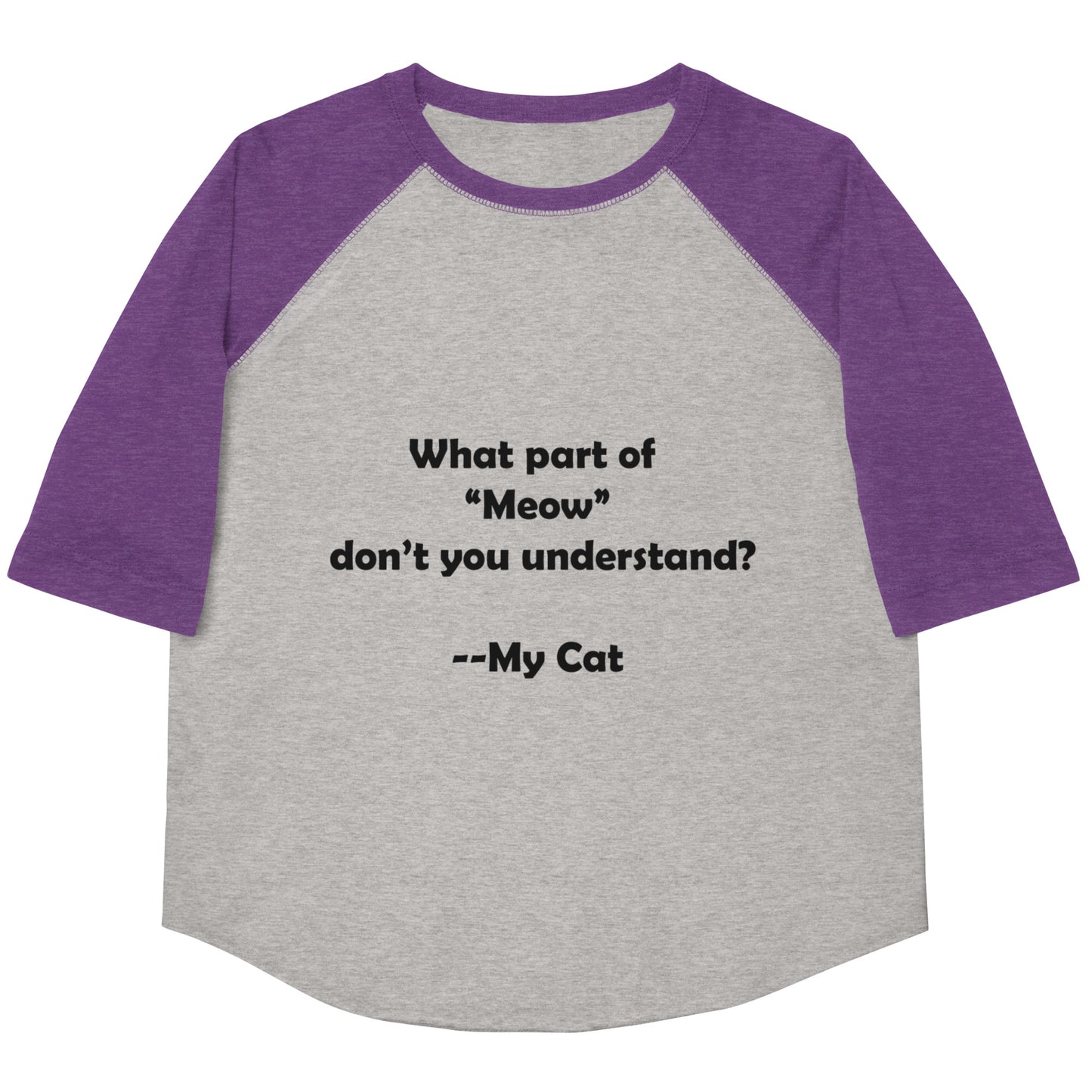My Cat Youth Baseball Shirt